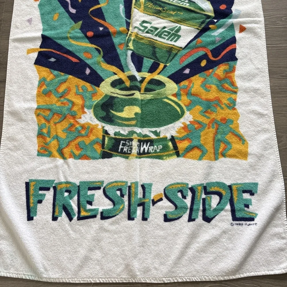 vintage 90s Salem cigarettes promo Towel everybody's coming to the fresh side